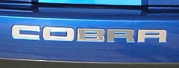 2003-04 Ford Mustang Cobra Rear Bumper Vinyl Inserts Decals Letters - 56 Colors to Choose from (Color :: Black)