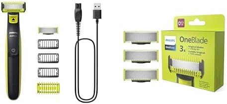 Philips OneBlade erkek bakım seti (Yüz ve vücut tıraş makinesi ve yedek bıçak seti)