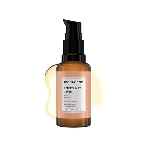 Maruderm Retinol 0.3% Serum With Bakuchiol, CoQ10 Ubiquinone & Hyaluronic Acid Smoother, Firmer-Looking Skin 1.0 fl. oz. 30 mL