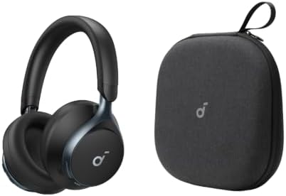 Soundcore by Anker Space One Active Noise Cancelling Headphones, with Headphones Case, 2X Stronger Voice Reduction, 40H ANC Playtime, App Control, LDAC Hi-Res Wireless Audio