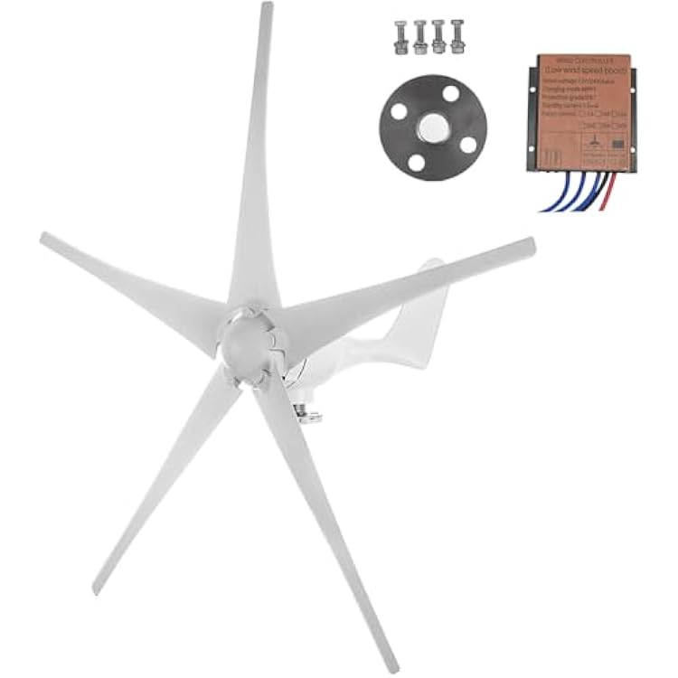 1200W Wind Turbine Generator, 12V Wind Turbine for Off-Grid Power, MPPT Controller Eco-Friendly Winds Generator for Residential, Farm, and Outdoor Use