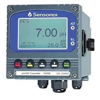 Sensorex TX2000 1/4-DIN pH/ORP Transmitter/Controller; 100-240 VAC