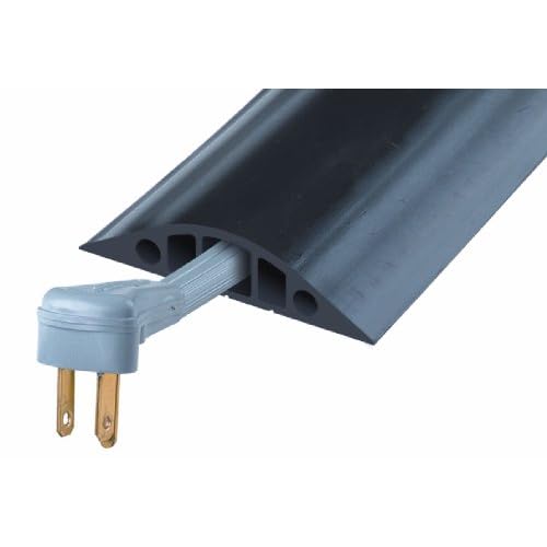 Checkers Industrial Safety Products Powerback RFD5-5 Durable Rubber Three Channel Duct Protector, Black, 5 Length