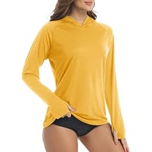 KEFITEVD Womens UPF 50+ Sun Hoodie Shirt Long Sleeve Fishing Hiking Hooded UV Shirts Lightweight Quick Dry Tops