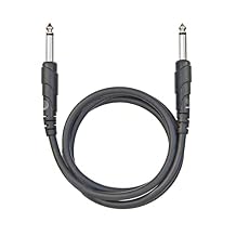 D'Addario Guitar Cable - Patch Cable - Pedalboard Cable - Mono - 1/4 Inch Male to 1/4 Inch Male - 3 Feet/0.91 Meters - Straight Ends - 1 Pack