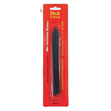 6" X 32-tpi Mini Hacksaw Blades (Pack of 5)