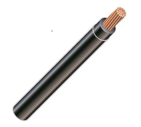 3/0, 19-Stranded THHN Black Copper Building Wire (25Ft Cut) (37080-25)