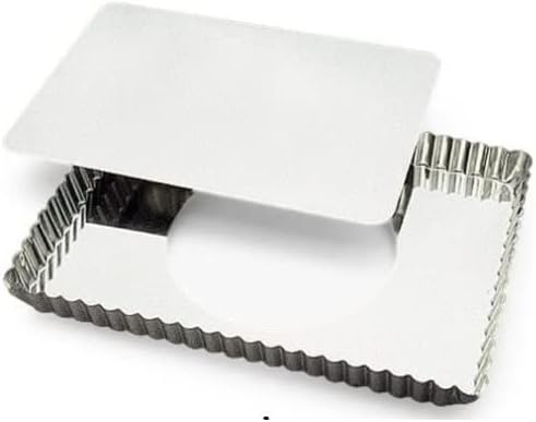 Gobel Rectangular Tart Mold 8" X 11-1/4" X 1" Deep with Loose Removable Bottom