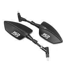 For PIAGGIO MP3125 MP3 250 MP3 300 400 500 MP3 Motorcycle Adjustabale Side Rearview Mirrors Universal Rearview(Black)