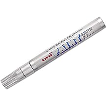 uni-Paint Permanent Marker, Medium Bullet Tip, Metallic Silver