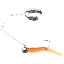 Berkley JohnsonTM Beetle Spin Nickel Blade, 1-1/8-Inch, Fire Orange Crawfish