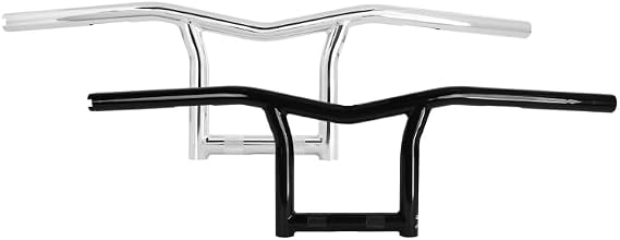 Burly Brand B12-6030B 1in. Sid Handlebar - Black - 8in. End Rise