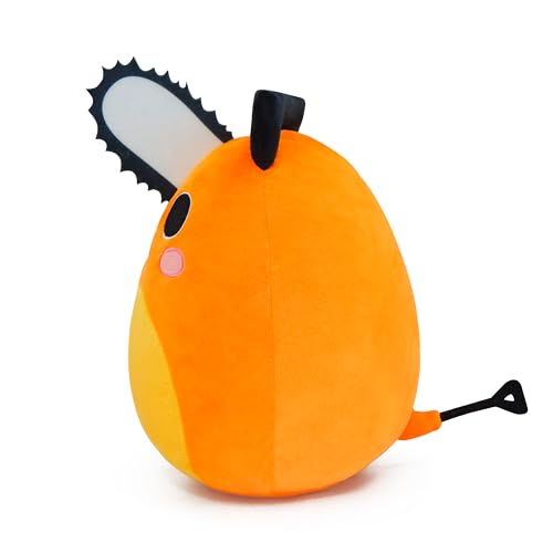 Cute Orange Saw-Puppy Plush 8-Inch Super Soft Stuffed Animal Toy with Handle, Adorable Kawaii Pillow Gift for Kids, Fans & Adults Cute