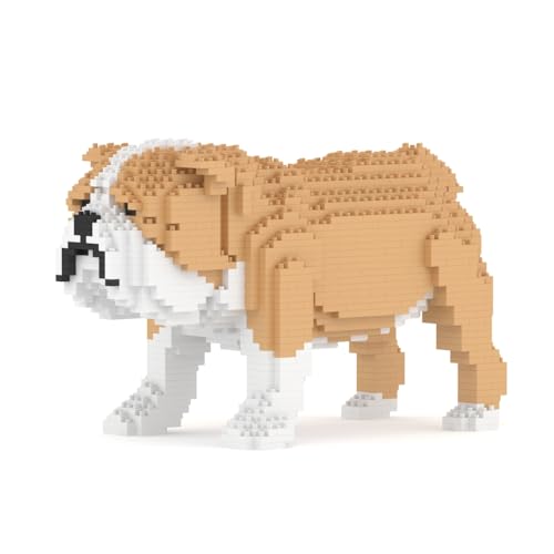 JEKCA English Bulldog 01S-M03 | Dog Plastic Building Blocks | Age 14