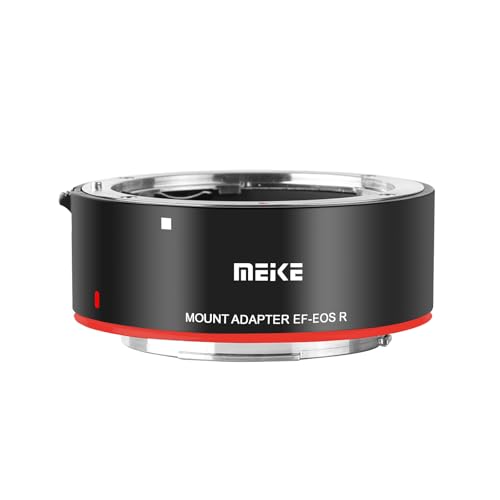 Meike Metal Lens Adapter EF-EOSR Auto-Focus Mount Converter for Canon EFEF-S Lens to EOS-R EOS-RP R5 R6 R7 R10 C70 and RED Komodo Cameras