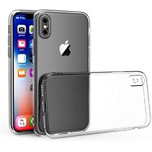 Case Compatible with Bzontech Apple iPhone X-XS Transparent Silicone Camera Protected 3D