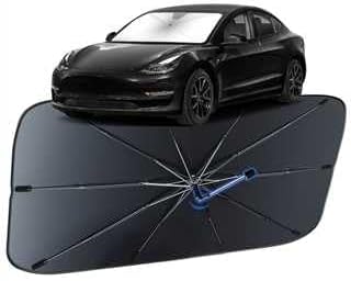 Windshield Sun Shade for Tesla Model 3 2018-2026 Umbrella Shade