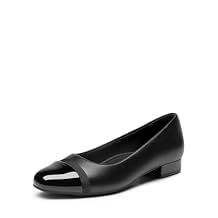 DREAM PAIRS Women's Pumps Low Chunky Closed Toe Heels for Women Comfortable Casual Slip On Dress Shoes for Wedding Work Office Party