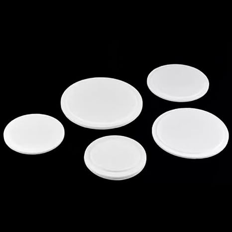 Alumina Round Internal Buckle Lid for Cylindrical Crucibles - 12-100mm Outer Diameter, 99% Purity Corundum,1pcs(100x89x4.5mm)