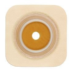 ConvaTec 125259 SUR-FIT Natura Two-Piece Stomahesive Skin Barrier with Tape Collar, Cut-to-Fit, White, 1-3/4" Flange, 4" Length, 4" Width, Pack of 10