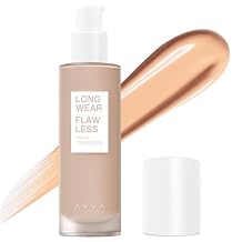 Longwear Flawless Liquid Foundation Full Coverage Matte Lightweight Poreless Natural True Skin Tone, Medium Tan, 1 fl. oz.