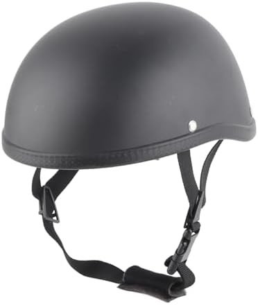 Vintage Motorcycle Half Helmet, HarleyMotorcycle Helmet Motorbike Helmet Open Face Motorbike Crash Helmet Vintage German Helmet Retro Open Face Helmet (L)