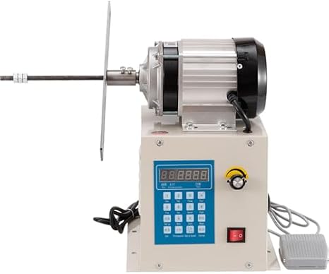 Digital Coil Winding Machine - 650W Electric Wire Winder with Digital Control & Counting Function - Precision Coil Winding Tool for Efficient Wire Management