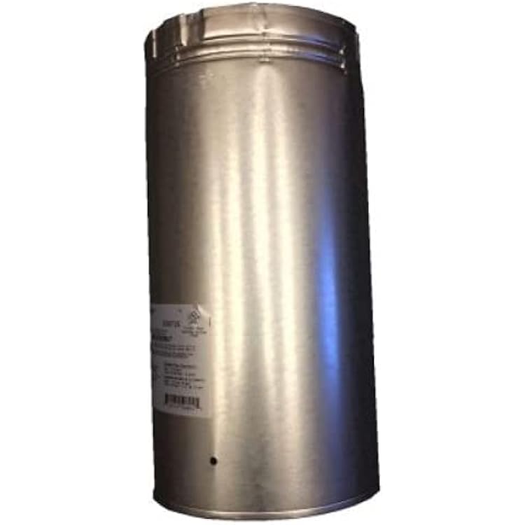 SLP SLP12 12 in. Pipe Length Galvanized Venting Component for Gas Fireplaces & Gas Stoves