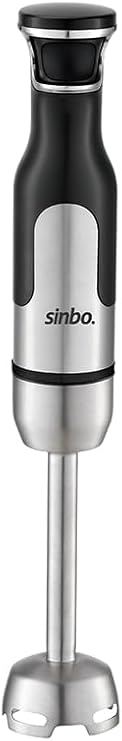 Sinbo SHB-7512 El Blenderi 1000W Paslanmaz Çelik Gövde Turbo Fonksiyonlu Çok Kademeli Hız Ayarlı Dört Bıçaklı Metal Ayak