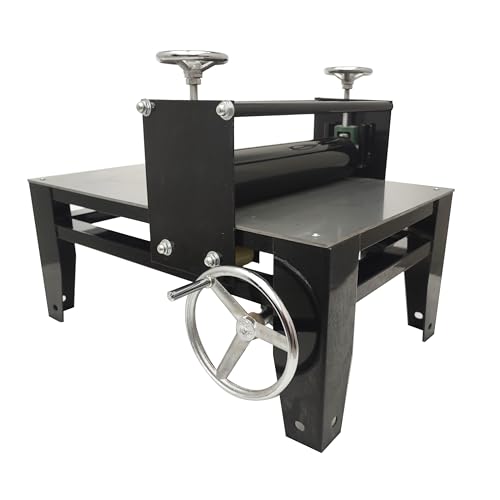 LGXEnzhuo 27.9 x 17.7 Manual Ceramic Clay Plate Machine Slab Roller for Clay Heavy Duty Tabletop Ceramic Work Clay Art Craft Adjustable Thickness No Shims