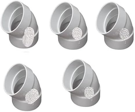 Plastifex 5 Pack 45 Degree Ell Central Vacuum Fitting