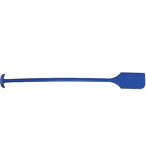 Remco - A Vikan Company 67773 Blue Polypropylene Paddle Scraper without Holes, 13" L x 6" W, 52" OAL