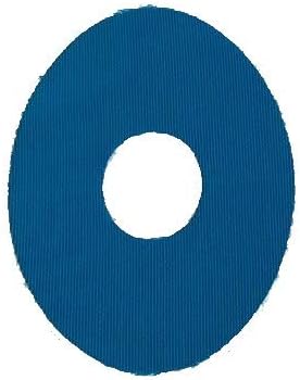Medical Adhesive Oval Patch Blue- 1"x1" Hole 30 Pack