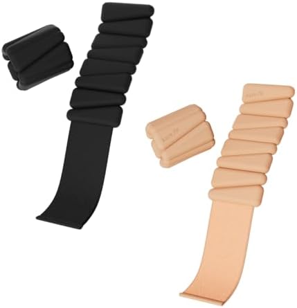 Adjustable Wrist & Ankle Weights Set 2-Pack (Black+Golden Sand)