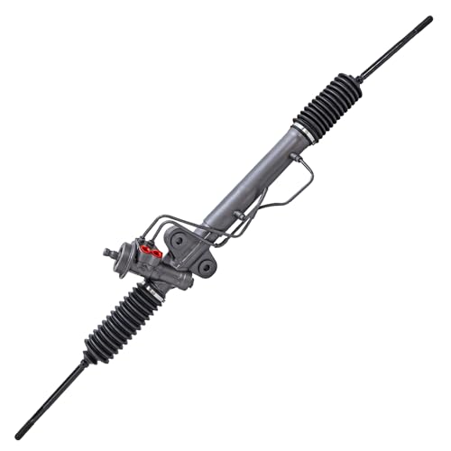 Detroit Axle - Steering Rack & Pinion for 2001-2004 Kia Spectra 2001 Kia Sephia Complete Power Steering Rack & Pinion Assembly Replacement [Strap Mounting Style]