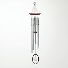 Woodstock Wind Chimes for Outside, Garden, Patio, Porch and Outdoor Decor (24'') Silver Wind Fantasy Wind Chimes Cardinal (WFCCA)