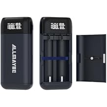 XTAR PC2 Type-C 18650 Charger, Portable Universal 18650 Battery Charger for 3.7V/3.6V Li-ion Rechargeable Battery 18650 18700 20700 21700 (No Included Battery)