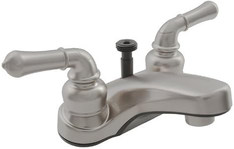 Dura Faucet (DF-PL720C-SN) RV Lavatory Faucet with Shower Hose Diverter in Brushed Satin Nickel Finish - RV Bathroom Faucet for All RVs and Motorhomes by Dura Faucet