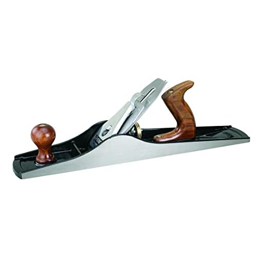 Groz 22 Jointer Plane No. 7 with 60mm Cutter, Cast Iron Base, Adjustable Frog for Edge Jointing, Hardwood Handles JP7