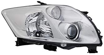 Left Headlight compatible with Toyota Auris 2006 2007 2008 2009 2010 VP1408L Front Car Light Lamp Headlamp Driver Side Headlights Assembly Projector Chrome LHD