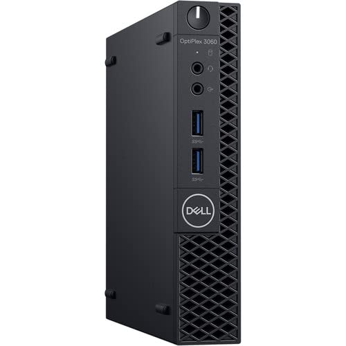 Dell Optiplex 3060 Micro PC, Intel Core i3-8100T, 16GB DDR4 RAM, 256GB NVMe SSD, Win11Pro Renewed