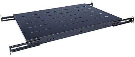 Fixed Rack Server Shelf 1U 19Inch Shelves 4 Post Rack Mount Adjustable Deep for Network (24-30Inch Depth)