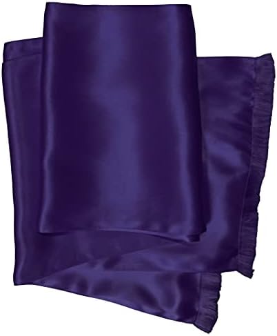 Extra Long Silk Aviator Scarf - 8 by 72 - Double Layer Silk Satin - 100% Silk
