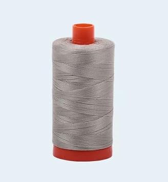 5021 Light Grey Aurifil Cotton 12 WT Large Spool