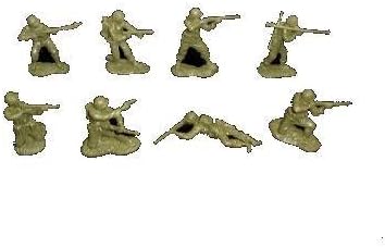 Classic Toy Soldiers WWII American GI's 16 Figures in 8 Poses