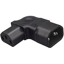 IEC320 C14 to C13 AC Power Converter,PDU/UPS C14 Plug to C13 3 Hole AC Converter for UPS/projectors, C13 3 Pin Female to C14 3 Pin Male PDU Power Adapter