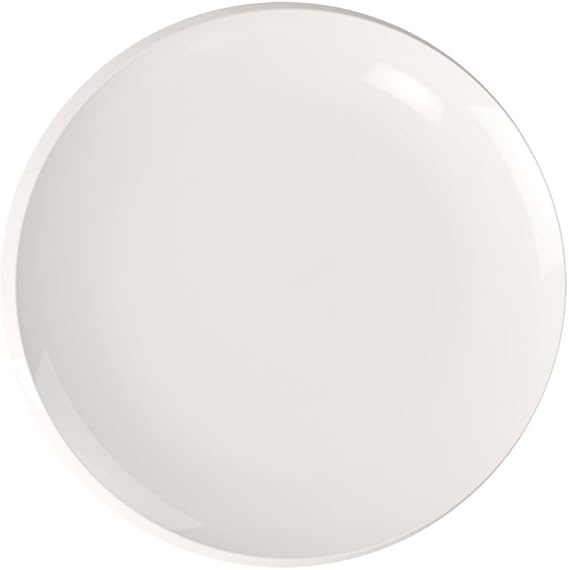 Villeroy & Boch - NewMoon Gourmet Plate, modern plate for special occasions, Premium Porcelain, Dishwasher Safe, 12.6 in, White