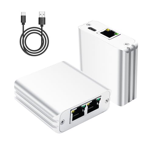 GINTOOYUN 2-in 1-Out RJ45 Network Manual Switch Selector 1-in 2-Out Bidirectional Switch Box 2 Port RJ11 RJ12 Manual Sharing Telephone Switch Box