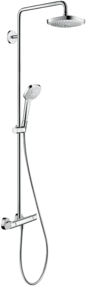 hansgrohe Showerpipe Croma Select E 180 white /chrome