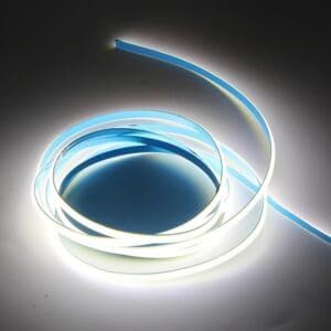 COB Led şerit 5metre 24V 480LED/m 6000K soğuk beyaz 10W 8mm IP20 aydınlatma ışık hortum kendinden yapışkanlı [Enerji Sınıfı A]
